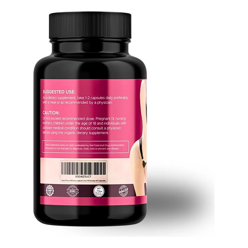 Suplemento Natural Para Aumento Pecho Y Glúteos 60 Cápsulas