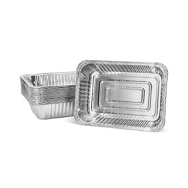 Matchwaves Grease Tray Liners for Ninja OG800/OG900 and FlexFlame Series, Grill Drip Pans for Ninja XSKTRYLRXL Woodfire Outdoor Grill & Smoker, Disposable Foil Grill Pan, 6" x 8.66" x 2", 20Pcs