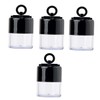 Minkissy 4pcs Portable Cosmetic Powder Cases Sifter and Puff Mini