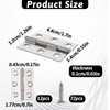 12 Set Stainless Steel Hinges, Small Hinges Folding Hinge with