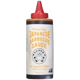Bachan's - The Original Japanese Barbecue Sauce - Hot and Spicy, 16 Ounces. Small Batch, Non GMO, No Preservatives, Vegan and BPA Free.