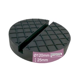 sarian Rubber Pads Various Sizes for Trolley Jacks and Lifting Platforms for Changing Tyres, Trolley Jack, Rubber Block Rubber Underlay (120 x 25 Groove + Waffle)