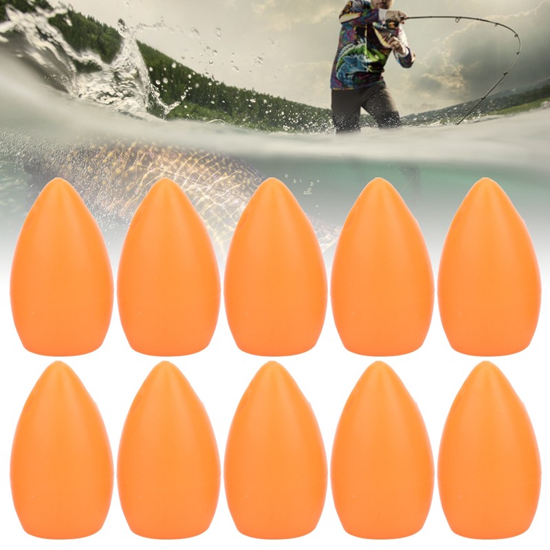 50Pcs Orange Floating Water Long Shot Assist Device Fly Hook