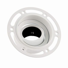 Horizon Matt White Round Trimless Plaster in GU10 LED Anti Glare Low Profile Die Cast Tilt Rotate Ceiling Downlight Spotlight