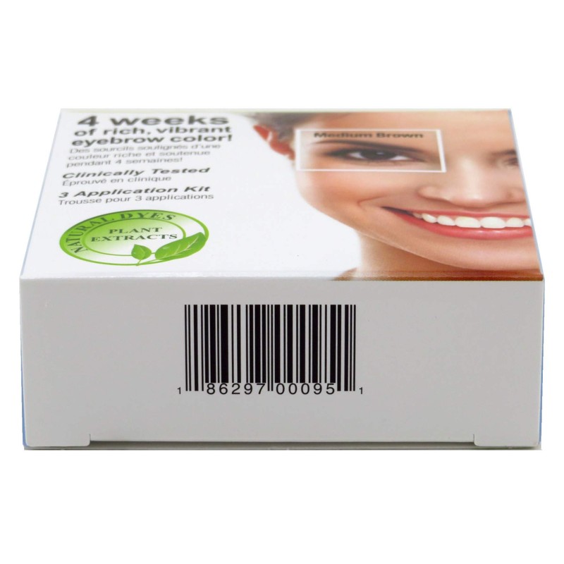 Godefroy Instant Eyebrow Tint Medium Brown (3 Pack)