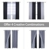 BONZER Mix and Match Curtains - 2 Pieces Moroccan Print