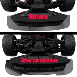 MOHERO Carbon Fiber Front Splitter for 1/7 Infraction 6S BLX and Limitless F1 RC Car Upgrade Part