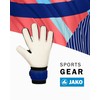 JAKO Unisex River Basic RC Goalkeeper Gloves, Navy/SkyBlue/Coral, 5