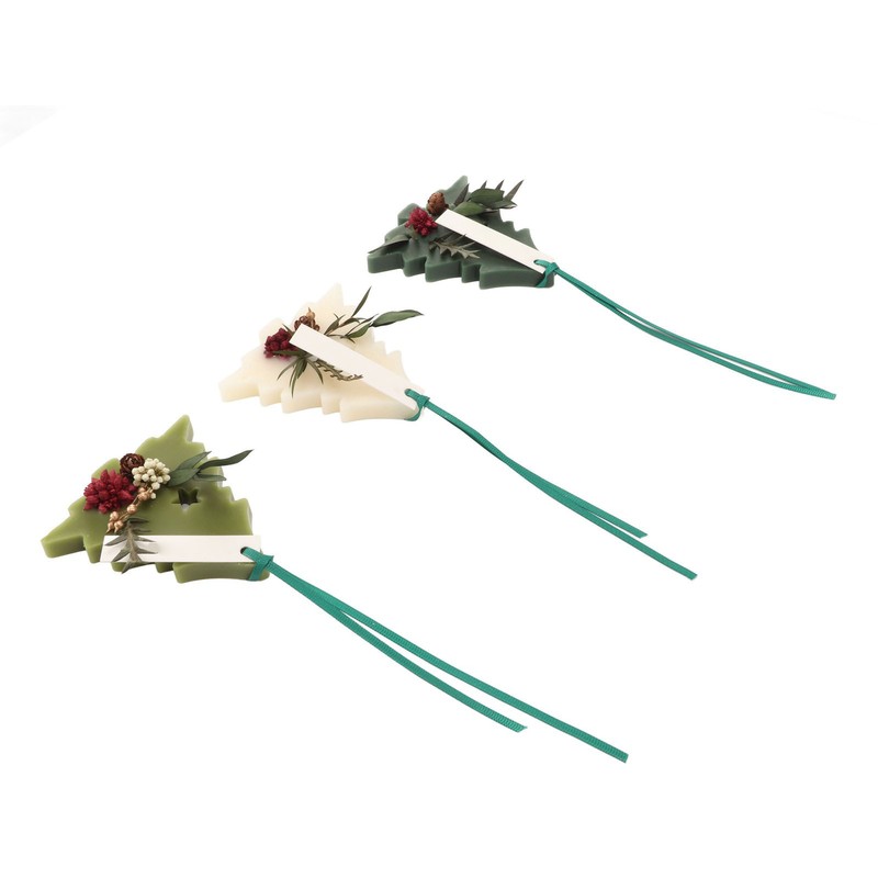 3pcs Aromatherapy Tablets Different Fragrances Tree Shaped Dry Flowers Scented