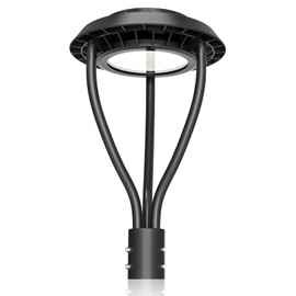 80W LED Post Top Light - 80W/64W/48W Selectable Wattage, 11200Lm, Dusk to Dawn, IP65 Waterproof for Outdoor Commercial Pole Light Fixture, AC100-277V