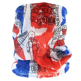 Topkids Accessories Union Jack Face Covering Gaiter Snood Face Mask unio Neck Tube Scarf Snood union flag bandana England Bandana Face Mask Ski Snood Neck Warmer union jack hankies (Red and Blue)