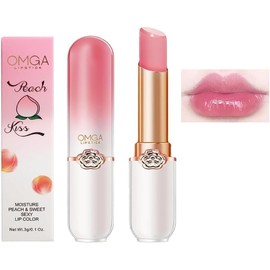 Peach Girl Crystal Color Changing Lipstick, Fruit Flavor Lipstick, Peach, Aloe, Orange, Strawberry, Grape, Blueberry, Moisturizing, Waterproof, Long Lasting, Perfect Lipstick for Girls, Moisturizing,