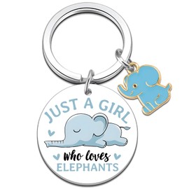 Uerifr Elephant Gifts For Women Adults Cute Elephant Keychain Charm Gifts With Elephants For Women Birthday Decor Christmas Gift for Grandkids Stocking Stuffers Stuff For Her