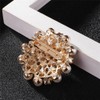 Elegant Pearl Brooch Pearl Crystal Lapel Pin Imitation Pearl Floral