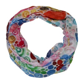 beybey® Trance Edition Women's Silk Loop Scarf in Beautiful Colours - a Silk Scarf to Fall in Love with, Colourful