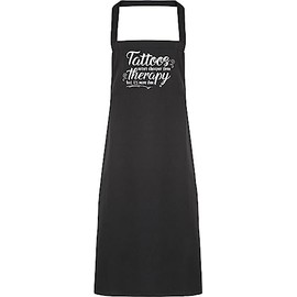 Hippowarehouse tattoos aren't cheaper than therapy but it's more fun Apron kitchen cooking painting DIY onesize adult