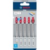 Bosch 5 x PRO Plastics PVC clean T102H Jigsaw Blade