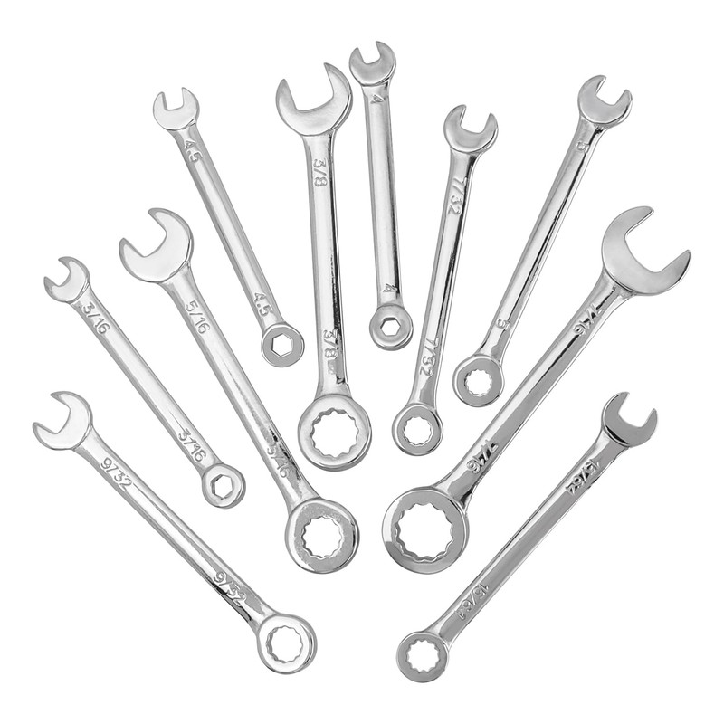 Bestgle 20Pcs Mini Wrench Set, Metric SAE Open Box End