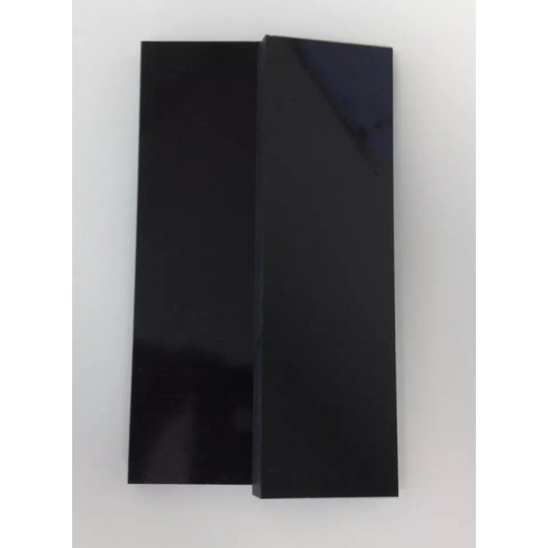 2 Black Paper Micarta 3/8" .375" Knife Handle Material Scales