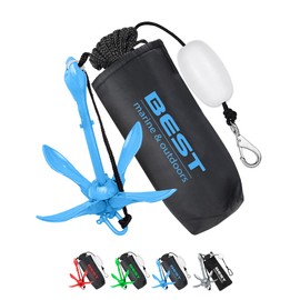 Premium Kayak Anchor, Paddle Board Anchor and Jet Ski Anchor - 3.5 Pound Anchor Kit - Kayaks, Canoes, SUP Paddleboards & Jetskis - Fishing, Boating & Kayaking Accessories