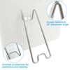 Rierdge 5Pcs Silver Self Adjustable Picture Easel Stand Metal Self