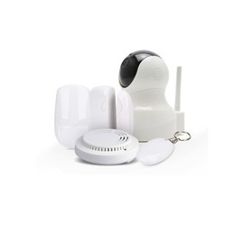 ENERJ Smart CCTV Camera Security System Kit with 1 1 Indoor Camera, Long Range PIR Sensor and Door Sensor for Home & Office Surveillance