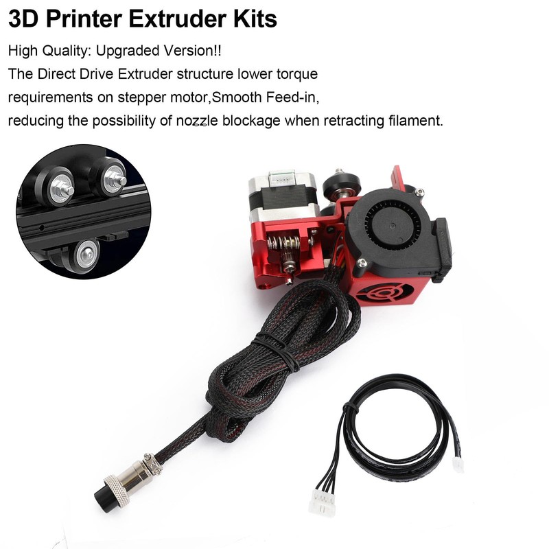 Topteng 3D Printer MK8 Direct Drive Hotend Kit 12V Upgrade