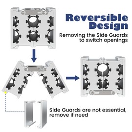 Universal Clamp Collets Barrel with 4 Openings, Constructed from Aircraft Grade Aluminum with Thick Anti-slip Non-Marring Surface