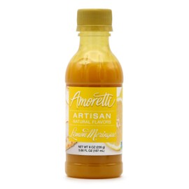 Amoretti - Natural Lemon Meringue Artisan Flavor Paste 8 oz - Use In Pastry, Savory, Brewing & Ice Cream Applications, Preservative Free, Gluten Free, No Artificial Sweeteners, Highly Concentrated
