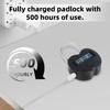 KENRONE Heart Metal Timer Lock, USB Rechargeable Timer Compact Padlock