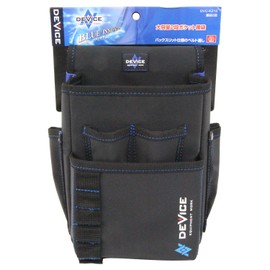 SK11 DEVICE DVC-KZ12 Waist Bag, 2 Tiers, Large Capacity Pockets, Black