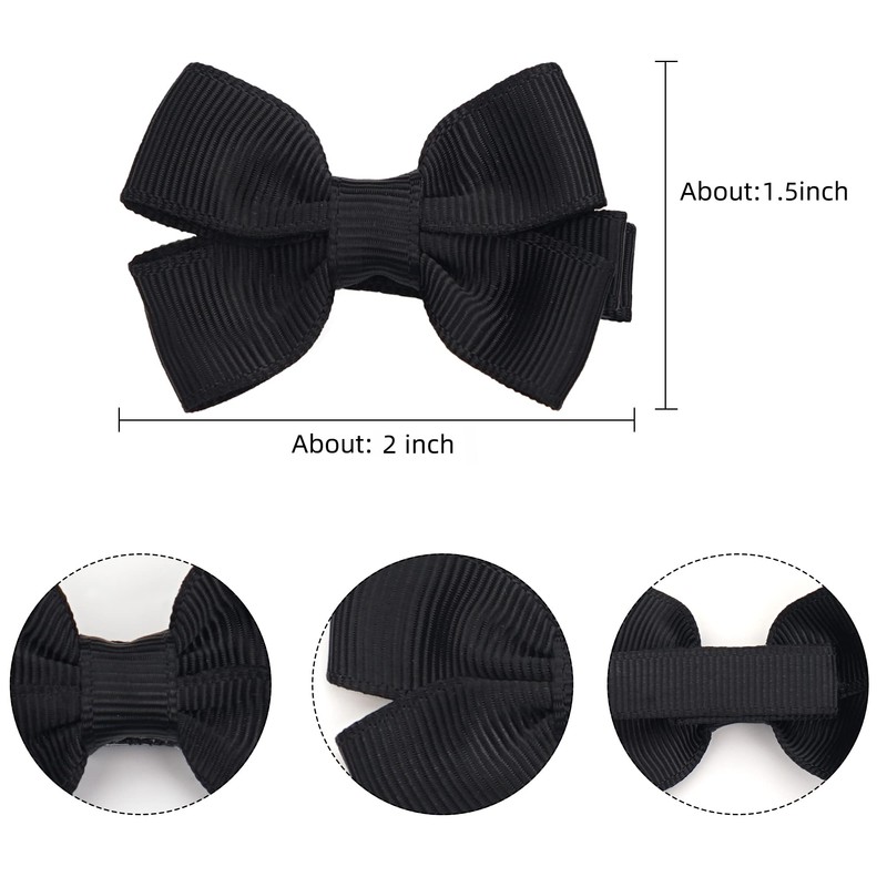 JOYOYO 50 Pcs Baby Hair Clips Small Size Bows 2