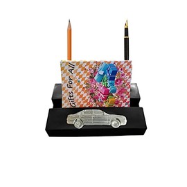 e6 awdi 80 car on a BLACK desk office tidy stores business cards pens pencil holder paper weight