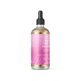 Restore - Moisturizing Vegan Haircare Growth Serum with Herbal Blend, Castor Oil, Eucalyptus Oil for Dandruff and Dry Scalp Relief  ( Fragrance , Comfort )
