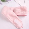 Attachable Soft Microfiber Face Washing & Makeup Headband Beige 1pc 5ea