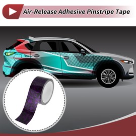 X AUTOHAUX Pinstripe Tape 30mmx8.5m Forging Pattern Car Stripes Pinstripe Decals for Car Motorcycle and Boat Racing Stripes DIY Stickers Purple 1 Pcs