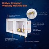 Highcraft Washing Machine Outlet Box Double Interlocking Universal Utitliy Outlet