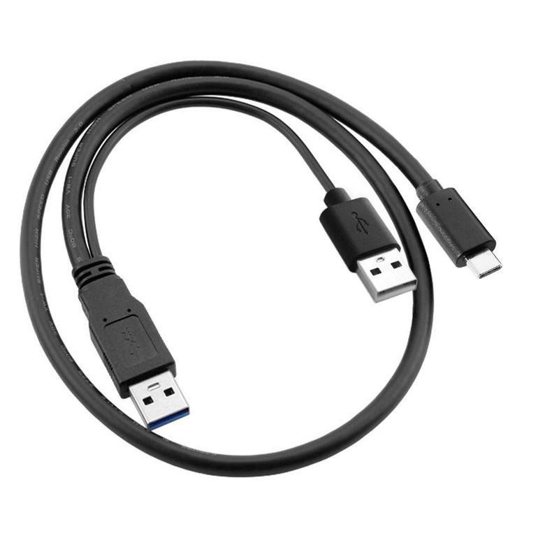 cablecc Type-C USB-C to USB 3.0 Male & USB 2.0
