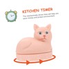 ABOOFAN 1Pc Cartoon Cat Shape Kitchen Mechanical Countdown Timer Easy