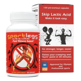 Sportlegs Pre Workout Endurance Boost 120 Cpsulas Nsf Sin Sabor