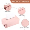 sourcing map Tissue Box Cover with Button Rectangle Tissue Box