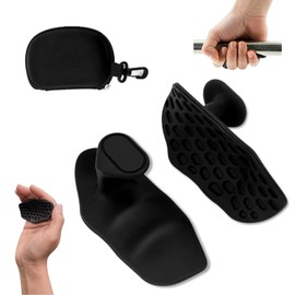 SUSOO Anti-Slip Gym Hand Grips – Ergonomic Rubber Protector Workout Gloves for Weight Lifting, Pull-Ups, Training and Deadlifts Exercise,Portable Gym Grips with Storage Box for Men & Women (Black)
