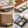 PHINOX Under Bed Storage Containers with Wheels - Shoe Storage