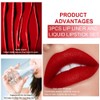 evpct 3Pcs Deep Dark Red Lip Stain Paint Matte Lip
