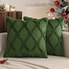 MIULEE Spring Decorative Throw Pillow Covers Moss Green 20x20 Inch