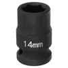 sourcing map 6 Point Impact Socket 14mm Metric Socket 1/2"