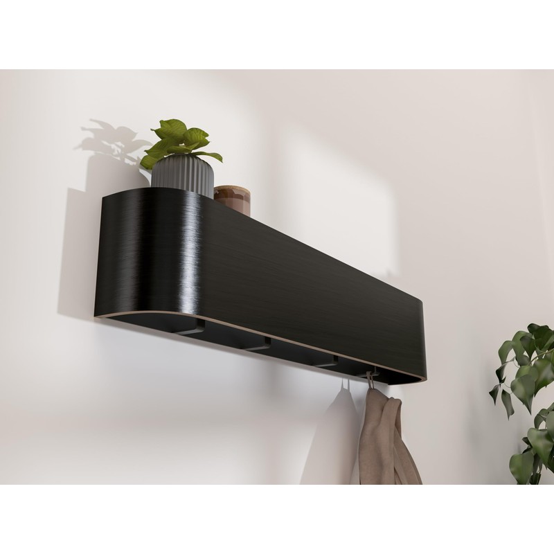 OLEEK Wall Coat Rack with Shelf - Wall Shelf with