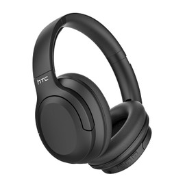HTC Auriculares inalámbricos con cancelación Activa de Ruido Auriculares inalámbricos ANC Bluetooth 5.3 Auriculares supraaurales supraaurales (Negro)