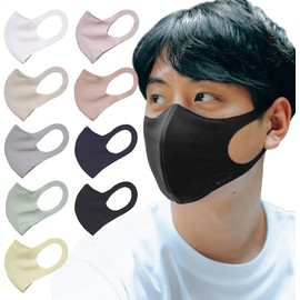 We'll COOL Comfit Mask Double Layer Mask, Made in Japan, Non-woven Fabric, Filter Included, 9 Colors, 4 Sizes, Black, M, Gift, Gift