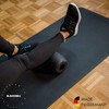 Black Roll Foam Roller TWIN Stretch Ball, Made in Germany,